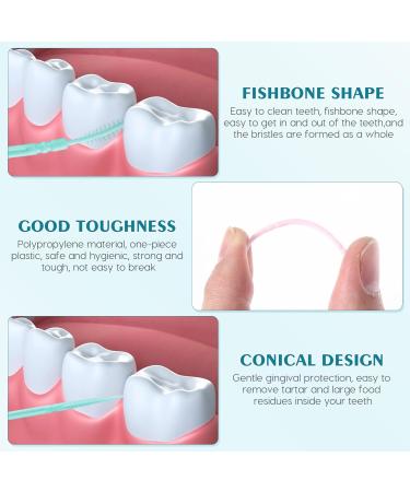 Healifty Double-Headed Toothpicks for Teeth - 1000 Pieces Interdental Brushes for Oral Care (Random Color) - Best Quality Dental Hygiene - Buy Online on GoSupps.com