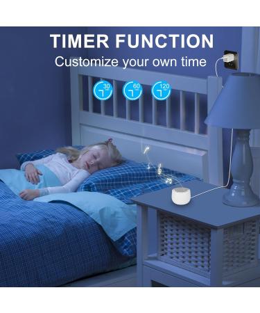 Bigmonat White Noise Sleep Aid with Remote Control | 70 Soothing Sounds & AC Adapter | Memory & Timer Functions for Insomnia Relief - Buy Online on GoSupps.com