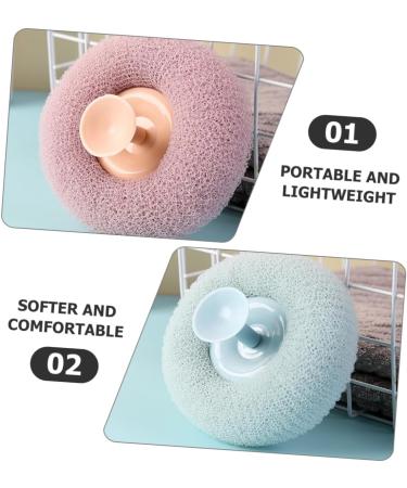 Shop Healeved 3pcs Scrubber Bath Sponge & Loofah for Women - Perfect Exfoliating Shower Balls & Puffs for a Revitalizing Bath Experience - Buy Online on GoSupps.com