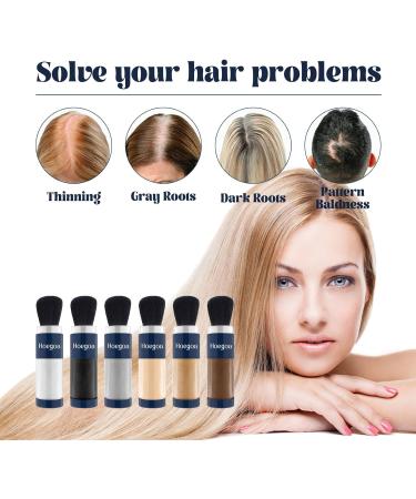 Supersize Color Fibers with Refill Set Colored Hair Thickener Hair Fibers for Men Women Hair Fiber Powder Temporary Hair Color for Root Touchup with Hair Thickening Powder (WHITE) - Buy Online on GoSupps.com