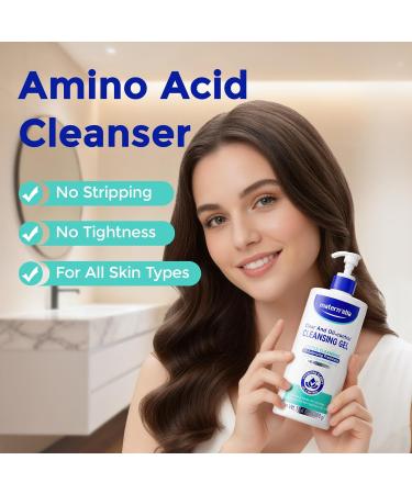 matern'ella Cleansing Gel Oil-control Mild Facial Cleanser Plant Extract Hydrating Daily Use Face Wash for Women & Men Safe For Sensitive Skin no Stripping 13.4 Oz - Buy Online on GoSupps.com