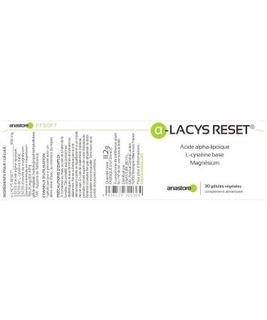 Alpha Lipoic Acid ( -LACYS RESET ) * 300 mg / 30 Capsules * Alpha Lipoic Acid L-Cysteine Acid Base Magnesium - Buy Online on GoSupps.com