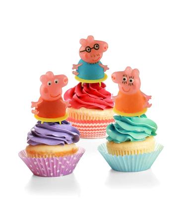 Peppa Pig Lolly Pops Candy Ring 15 Pack - Birthday Party Supplies & Decorations for Kids - Peppa Pig Party Favors & Cupcake Toppers - Buy Online on GoSupps.com