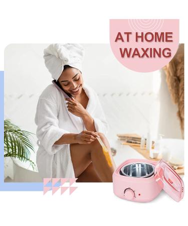Waxing Kit with Hard Wax Beans - Adjustable Temperature for All Hair Types | Painless Hair Removal at Home for Eyebrow, Facial, Body, Bikini & Brazilian - Buy Online on GoSupps.com