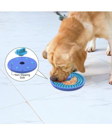Lick Mat for Dogs - Cage Training Tool with Peanut Butter, Secure to Crate, Kennel Therapy, Slow Feeder Pad for Boredom & Anxiety - Blue - Buy Online on GoSupps.com