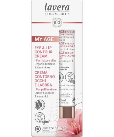 Lavera Organic My Age Eye & Lip Contour Cream 0.51 fl oz - Natural Anti-Aging Treatment - Buy Online on GoSupps.com