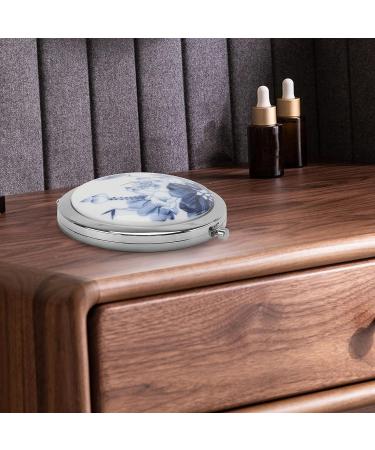 Lurrose 7CM Lotus Flower Metal Mirror - Compact Pocket Makeup Mirror for Women and Girls - Buy Online on GoSupps.com