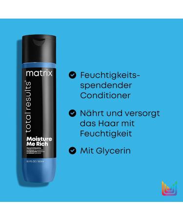 Matrix Total Results Moisture Me Rich Glycerin Conditioner 300ml - Hydrating Coconut Formula - International Shipping Available - Buy Online on GoSupps.com