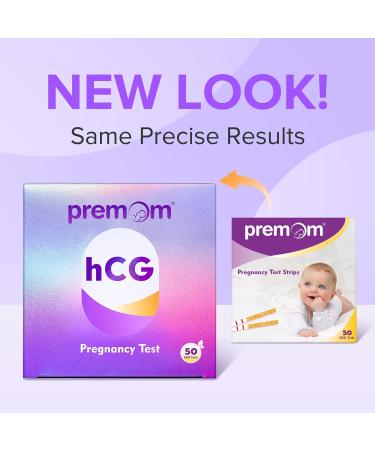 Premom Pregnancy Test Strips - Early Detection Kit (50 Count) | Powered by Premom Ovulation Predictor APP - Buy Online on GoSupps.com