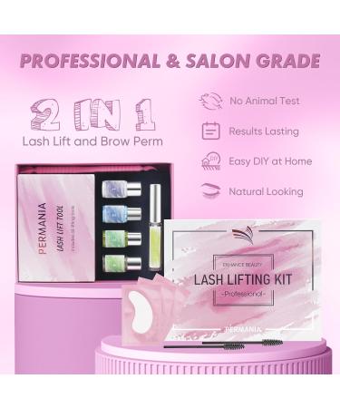 PERMANIA Lash Lift Kit - Professional Eyelash Perm & Brow Lamination for Beginners | Lasts Up to 6 Weeks | Salon-Grade Results - Buy Online on GoSupps.com