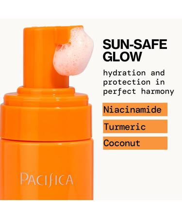 Pacifica Facial Sunscreen - Sun Dreams Illuminating SPF 30 Foam Broad Spectrum Every Day Face Lotion UVA/UVB Protection - Buy Online on GoSupps.com
