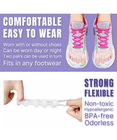 Corrective Toe Separators - Soft Silicone for Overlapping Toes - 2 Degree Spreading - Shop Now! - Buy Online on GoSupps.com