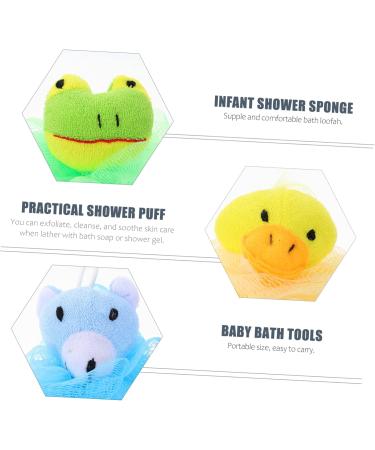 Hemoton 4pcs Bath Ball Set | Loofah Shower Scrubber & Sponge for Body Care | Cute Cartoon Bath Puff Tools - Perfect for Relaxing Baths - Buy Online on GoSupps.com