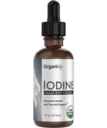 Organixx - Iodine - Pure Liquid Iodine Supplement - 1 fl. oz. - Support Healthy Thyroid Function, Restore Optimal Iodine Levels, Boost Mood & Energy Levels