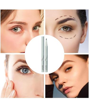 Double Tip Eye Lash Pencil Ultra Fine Eyeliner Smudge Proof Liquid Eyeliner Smooth Quick Dry Long Lasting Longwearing Eye Pencil Easily to Create Any Look Haoying Black - Buy Online on GoSupps.com