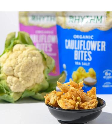 Rhythm Superfoods Cauliflower Bites - Vegan, Paleo-Friendly, Low Carb, Gluten-Free Snack (6 Pack) - Buy Online on GoSupps.com
