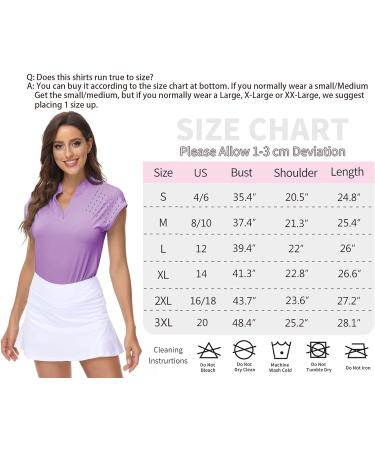 DOTIN Women's 2 Pack Golf Polo Shirts - Black & Purple - 3X-Large - Buy Online on GoSupps.com