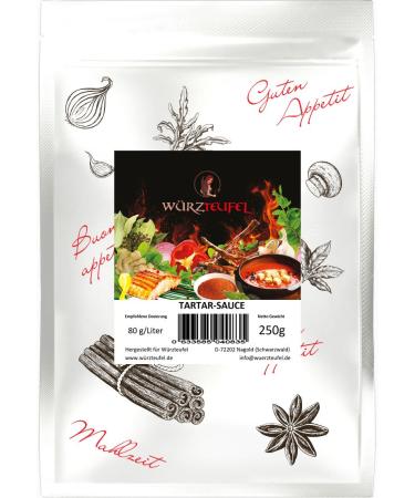 Tartar sauce Tartar - Restaurant quality sauce.Vegan reduced calorie.Free from flavor enhancers.Bag 250g (approx. 85 portions)