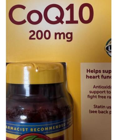 CoQ10 Softgels Helps Supports Heart Function & Cellular Energy Production Unflavored 200 mg 140 Count - Buy Online on GoSupps.com