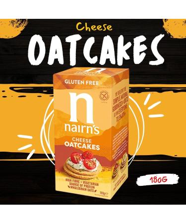 Nairns Gluten Free Oatcakes Flatbreads & Oat Biscuit Breaks Pick N Mix - Choose From Oaties with 10+ Flavours | Choc Chip Salted Caramel Cheese Toffee Super Seeded Stem Ginger - Pack of 6 213 g (Pack of 6) - Buy Online on GoSupps.com