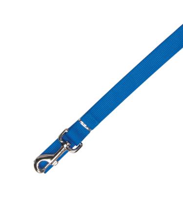 Zack & Zoey Basic Nylon Dog Leash Nautical Blue 4-Feet x 5/8-Inch Lead