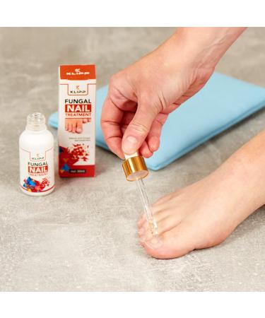 KLIPP Severe Fungal Nail Treatment with Tea Tree - Toenail & Fingernail Anti Fungal Strengthener for Ingrown & Thick Nails (30ml) - Buy Online on GoSupps.com