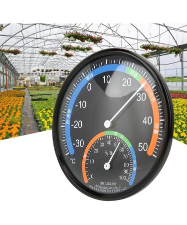 Ankroyu Mini Digital Round Hygrometer Thermometer - Accurate Interior & Exterior Temp Measurement for Incubators Reptiles & Plant Terrariums (Black) - Buy Online on GoSupps.com