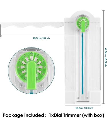 12-Shapes Craft Paper Edge Cutter Dial Trimmer with Measurements - Scrapbooking & Photo Card Decorative Wave Edges Cutting Tool - Buy Online on GoSupps.com