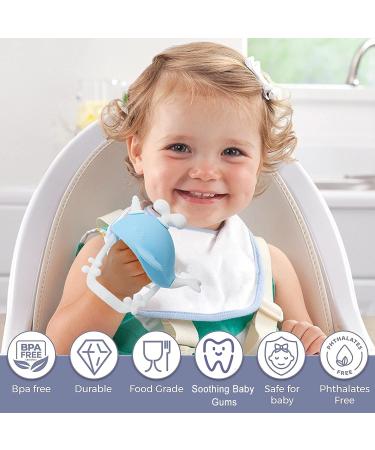 Baby Mitten Silicone Teether - Never Drop Teething Toy for Soothing Pain Relief | Chew Toy for Babies (Whale) - Buy Online on GoSupps.com
