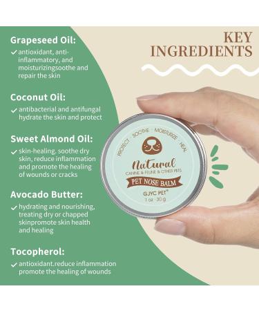 1 oz Herbal Nose Balm for Dogs - Natural Relief for Dry Cracked Noses | Moisturizing Pet Care - Buy Online on GoSupps.com