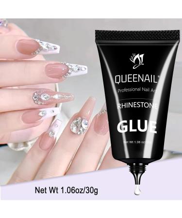 Nail Rhinestone Glue Gel 30g Glue for Gemstones Professional Gemstone Glue for Nails Long Lasting UV Glue for Nails for Beginners and Professional Salons - Buy Online on GoSupps.com