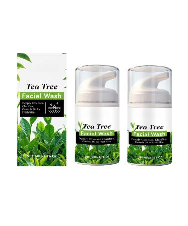 FFEEJ Gentle Facial Cleanser Deep Pore Cleansing Face Wash - Oil Control Non-Tightening Removes Dirt For Refreshed Skin