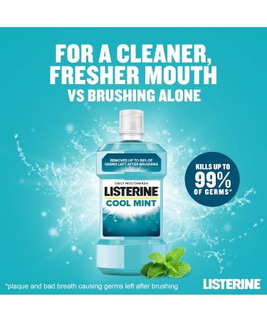 Listerine Essentials Cool Mint Mouthwash 1L (Pack of 2) 1 l (Pack of 2) - Buy Online on GoSupps.com