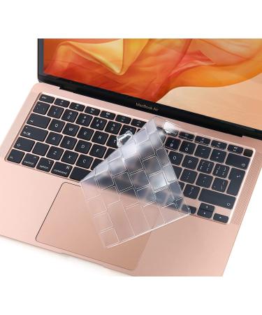 CaseBuy Premium Ultra Thin Keyboard Cover for MacBook Air 13 inch M1 Chip Model A2337 A2179 2021 2020 Release MacBook Air 13 inch Keyboard Protector Accessories -UK/EU Layout MacBook Air 13"(2020-2021)