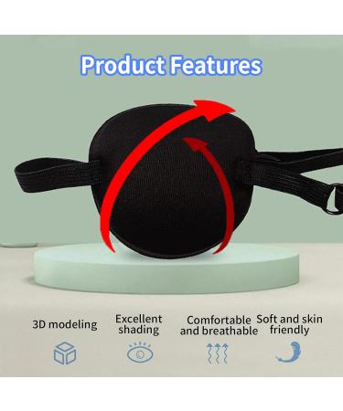 Eye Patches for Adults 6 Pcs Adjustable Eye Patch Set - Soft Medical Eye Patches for Lazy Eye Amblyopia Strabismus Adults and Kids - Buy Online on GoSupps.com