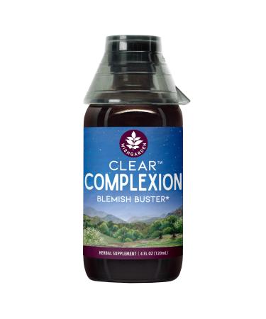 WishGarden Herbs Clear Complexion Blemish Buster - Plant-Based Acne Supplement with Calendula Burdock & Dandelion Supports Healthy Kidney Liver & Lymphatic Function Healthy Skin Supplement 4oz 4 Fl Oz (Pack of 1)