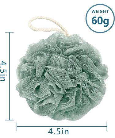 Awontar Bath Loofah Sponge 60g - Exfoliating Body Scrubber 4-Pack for Men and Women - Buy Online on GoSupps.com