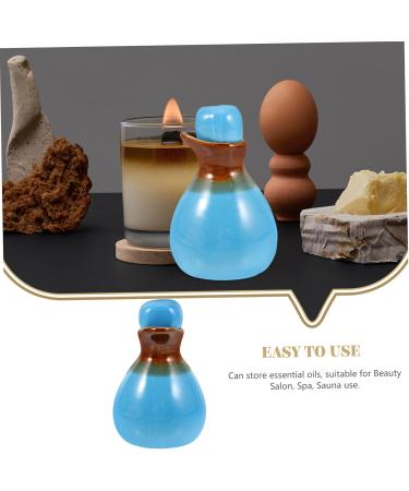 Frcolor 5-Set Traditional Sauce Bottles | Porcelain Diffuser Pots for Essential Oils & Spices | Unique Kitchen Containers - Buy Online on GoSupps.com