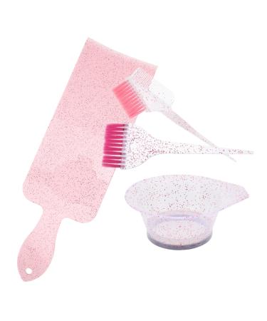 BIUDECO 1 Set Translucent Hair Dye Set Mixing Bowl and Brush Hair Dye Bowl and Brush Hair Dye Brush Hair Dye Kit Hair Coloring Kit Hair Dye Bowls Hair Color Brush and Bowl Hair Color Kit
