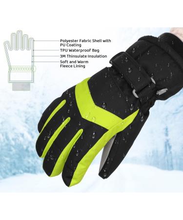 Buy Homord Waterproof Ski Gloves for Kids | Warm & Breathable Winter Gloves for Boys & Girls (3-14 Years) - Size XL (12-14 Years) - Buy Online on GoSupps.com
