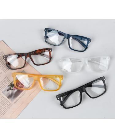 Eyekepper 5-Pack Oversized Reading Glasses | Square Large Frame Readers for Men & Women | +1.50 Strength | Stylish Mix Color 1.5x - Buy Online on GoSupps.com