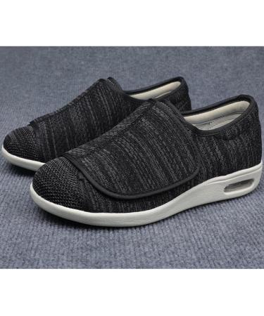 Men's Edema Diabetic Shoes - Lightweight Breathable Sneakers for Swollen Feet & Plantar Fasciitis | Air Cushion Comfort - Size 14.5 Gris - Buy Online on GoSupps.com