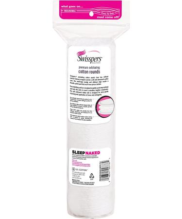 Swisspers Premium Exfoliating Rounds - 80 Count Cotton Facial Pads - Buy Online on GoSupps.com