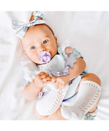 Paperkiddo 2pcs Pacifier Chain for Boys & Girls - Nickel-Free Clips 22cm Musselin - Moon & Stars Design - Buy Online on GoSupps.com