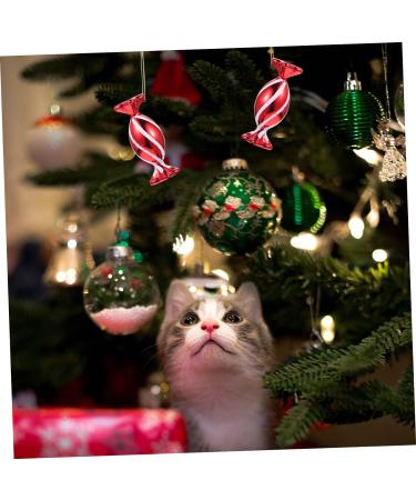 Lurrose Christmas Lollipop Decoration 60 Pcs Christmas Red Yule Gifts Red Ornament Lollipop Ornament Peppermint Lollipops Peppermint Canes Holiday Cane Filler Christmas Tree - Buy Online on GoSupps.com