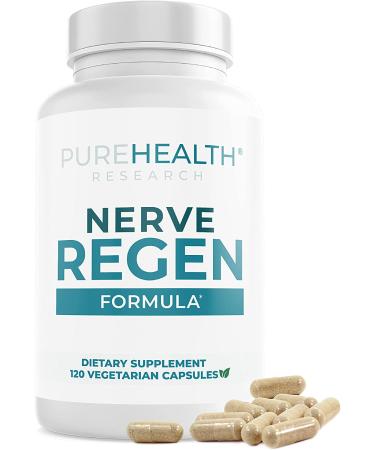 Nerve Regen Formula for Nerve Pain Relief - Nerve Renew for Neuropathy Pain Relief with Alpha Lipoic Acid, Vitamin B1 B6 B12 & Passion Flower Extract - Nerve Regeneration Ala Supplement, 30-Day Supply