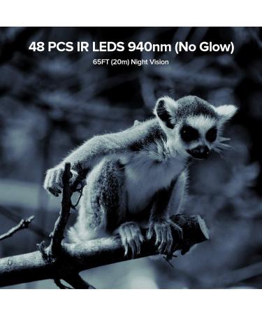 1520P 20MP Trail Camera with 120 Wide-Angle Motion Sensor, 0.2s Trigger Time, 940nm No Glow, IP66 Waterproof - Wildlife Game Camera for Monitoring - Green - Buy Online on GoSupps.com