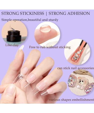 Solid Nail Tips Gel for Professional Nail Extensions - 5g x 2 | High-Quality Nail Art Gel Paint & Glue - Buy Online on GoSupps.com