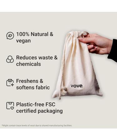Vove | Natural Hemp Dryer Balls | 5X More Absorbent Than Wool | Cruelty-Free Hypoallergenic & Eco-Friendly | Reduces Clothing Wrinkles and Saves Drying Time Pack of 6 - Buy Online on GoSupps.com