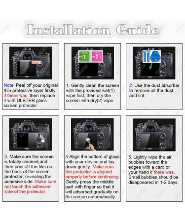 ULBTER G7 X Mark III Screen Protector - 3Pack Tempered Glass Cover for Canon G7XIII Digital Camera | 9H Hardness, Anti-Scratch, Anti-Fingerprint, Anti-Bubble, Anti-Water, Anti-Dust - Buy Online on GoSupps.com